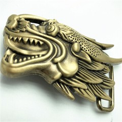 Dragon`s Head Mens Belt Buckle Western Cowboy Vintage Style