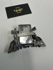 Von Zipper Belt Buckle lighter holder Rare for display only zippo vintage