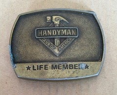 Handyman Club Of America Hunting Club Life Member Belt Buckle Lot of 2