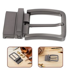Metal Reversible Belt Buckle Strap Closure Buckles Alloy Clamp Business Casual