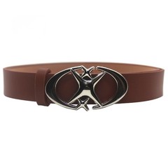 Buckle Belt Gothic Cross Metal Buckle Belt Punk Moon Star Design for Men Women