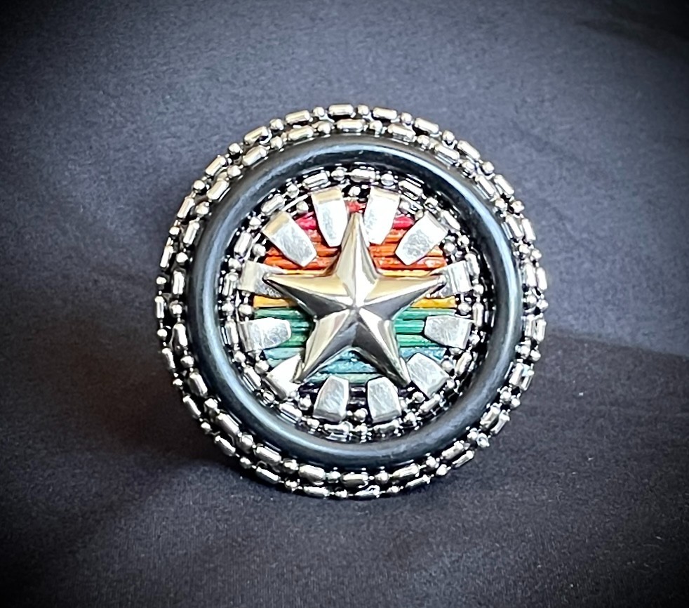 Five Point Pride Relic Belt Buckle Reworked 2007-2009 Darren McNeese Archive