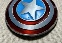 Captain America Shield Avengers Superhero Metal and Enamel Belt Buckle