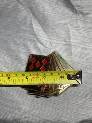 Vintage Baron 5937 Solid Brass Royal Flush Playing Cards Belt Buckle
