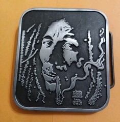 BOB MARLEY REGGAE BELT BUCKLE Toking Blunt Jamaica