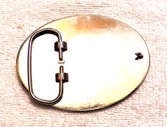 CLASSIC BELT BUCKLE NORTH AMERICAN HUNTING CLUB LIFE MEMBER SILVER/GOLD TON BB16