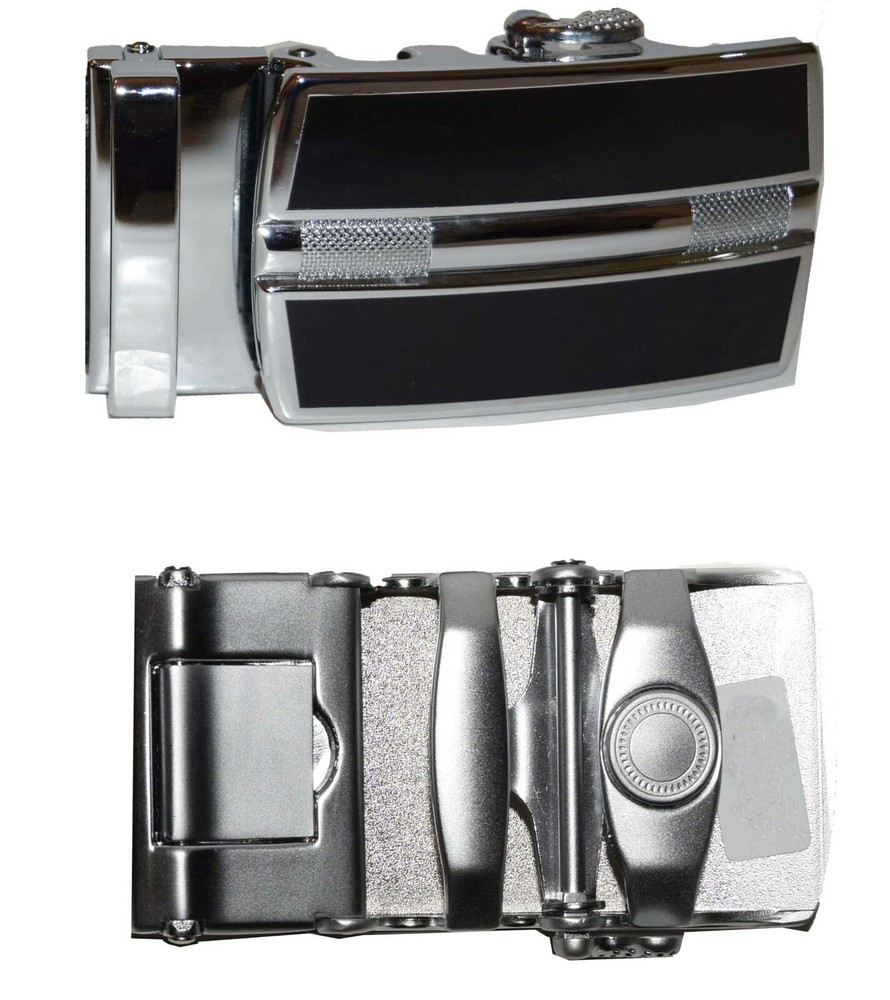 Men&rsquo;s Belt Buckle Auto sliding Self locking ratcheting track line new buckle #92