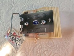 THE MONEY BUCKLE◇Vintage◇$100 Bills◇Money Roll Belt Buckle◇Cash Stacks◇NEW + Tag