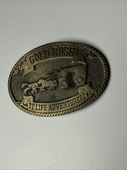 The Great American Buckle Co. Gold Rush By Life Adventures Vintage Belt Buckle