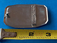 Vintage 40&rsquo;s Hook Fast chauffeur Safe Driver Belt Buckle Award Limousine Packard