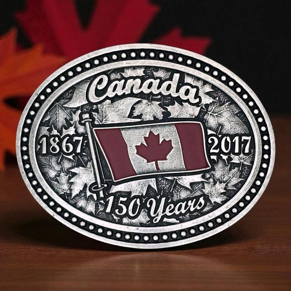 Montana Silversmiths Canada Canadian Pride Commemoratice Belt Buckle NIB NEW