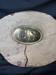 Confederate CS Civil War Reproduction Oval Belt Buckle