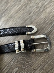 James Reid 14k Gold .925 Sterling Mariner Belt Buckle Set ✅