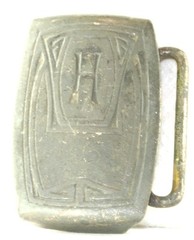 VTG ANTIQUE HICKOK STERLING SILVER ART DECO LETTER H BELT BUCKLE
