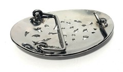 OVAL WESTERN BELT BUCKLE COWBOY RODEO BUCKLE, HEBILLA VAQUERA