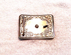 CLASSIC BELT BUCKLE SOUTHWESTERN COVERED WAGON TRAIN WHEELS SILVER TONE BB16