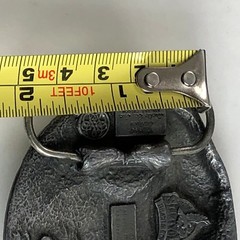 Vintage 90s Eagle Western Cowboy Belt Buckle Siskiyou Pewter 1990 USA
