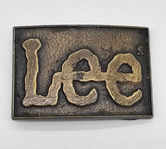 1980s Lee Jeans Brass Belt Buckle – Vintage