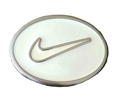 Nike Metal Belt Buckle White Cream Silver Fits 1 1/8 inch Men&rsquo;s