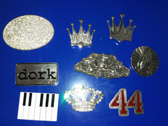Vintage Large Heavy Metal Nostalgic OLD SCHOOL Belt Buckles Lot Of 10 Pieces
