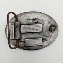 Walnut Valley Bluegrass Belt Buckle Festival Vintage 1999 RARE Winfield Kansas