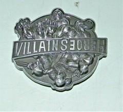 2009 MARVEL Comic HEROES VS VILLAINS Brass BELT BUCKLE Nickel Silver Color E.C.