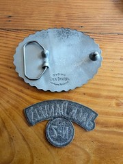 Jack Daniels Oval Bike Chain Belt Buckle Mens