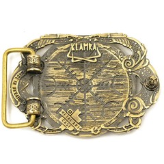 Helm of Awe belt buckle, Viking Helm of Terror Old Norse Scandinavian Pagan
