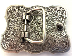 Ladies Silver Tone Square Belt Buckles 2 ½” – 3” Wide 2 ½” – 2 ¾ Tall
