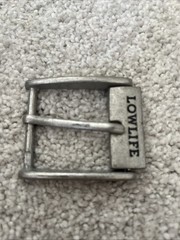 LOWLIFE Brand Vintage Belt Buckle Part Silver/Black Pre-Owned