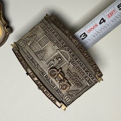 Vintage Harley Davidson Belt Buckle HD USA 10 Cent Postage