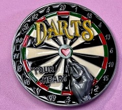 Throwing Darts – Your Heart Dart Game Love Board Sports Bar Novelty Belt Buckle