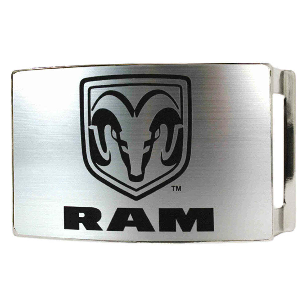Brushed Silver Ram Rock Star Buckle Official Licensed