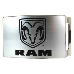 Brushed Silver Ram Rock Star Buckle Official Licensed