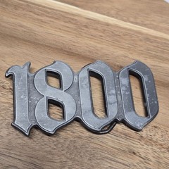 Vintage Silver Tone 1800 Tequila Belt Buckle Western Cowboy