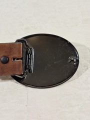 Justin TROPHY BULL Buckle On Genuine Leather Belt