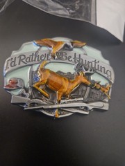 Deer Hunting Belt Buckle Western Cowboy Native American (DER-01)