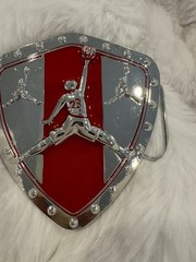Jordan Belt Buckle #23 silver black new Jumpman Chicago bulls tarheels metal
