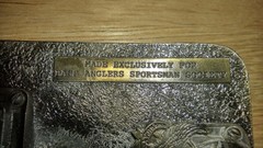 1988 BASS BASS ANGLERS SPORTSMAN SOCIETY BELT BUCKLE – HEAVY