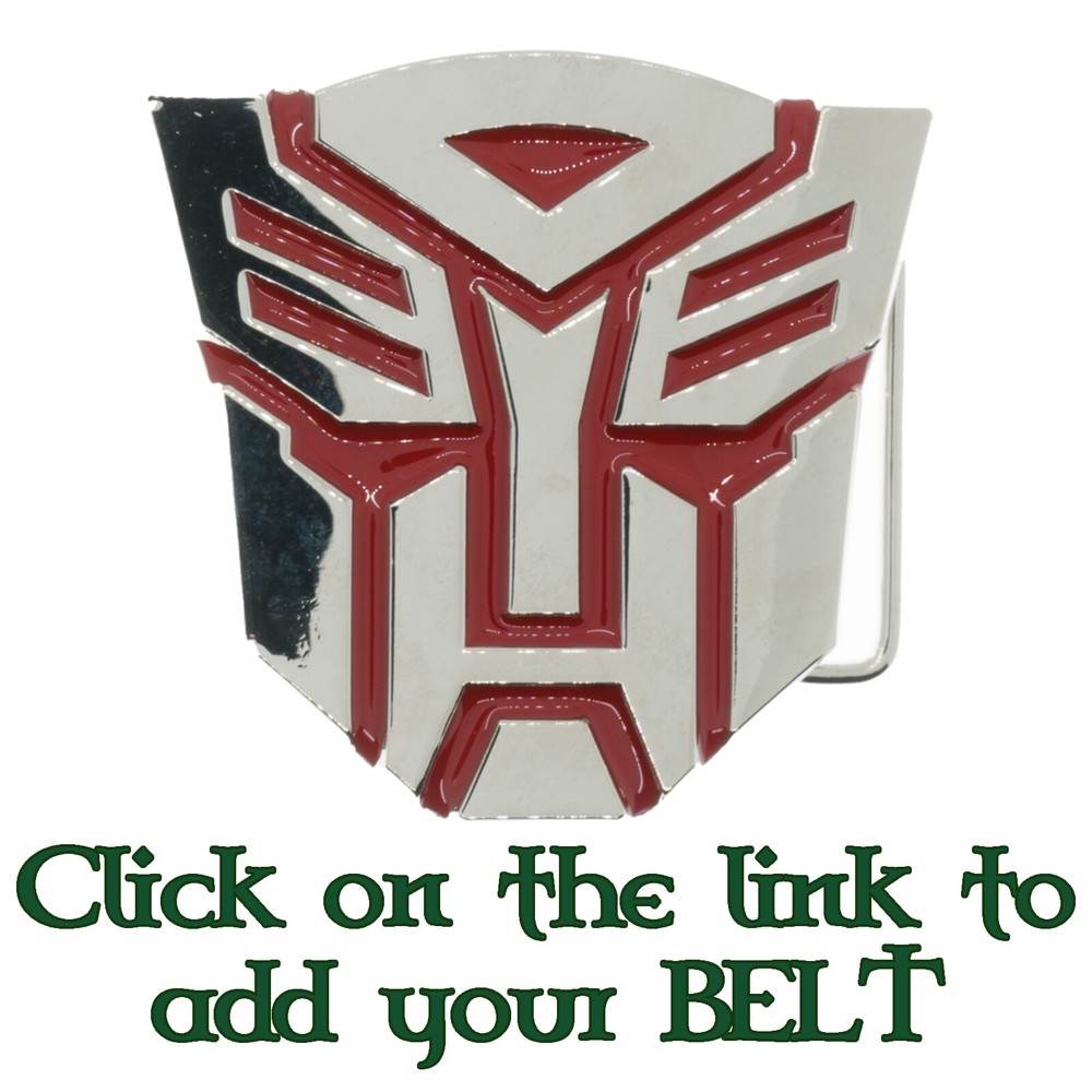 Transformers Style Belt Buckle Autobot Decepticon SciFi Movie Optimus Prime