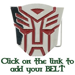 Transformers Style Belt Buckle Autobot Decepticon SciFi Movie Optimus Prime