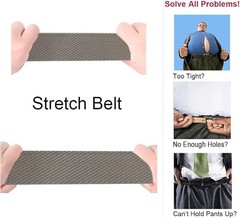 Tactical Stretch Belt for Men, 1.5&Prime; Military Work Rigger Elastic Nylon Hiking..