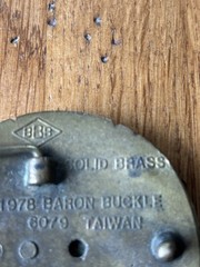 1978 Brass Belt Buckle NRA National Rifle Association Of America 1871