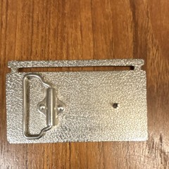Silver Boombox Music Novelty Men&rsquo;s Metal Belt Buckle Rectangular Interchangeable