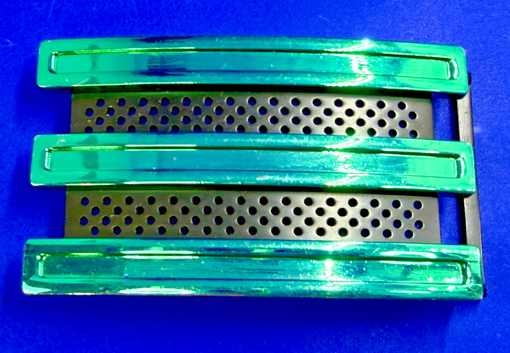 Adidas Golf 3 Stripe Black Green Color Trophy Award Style Sports Belt Buckle