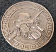 COLUMBUS DIVISION OF POLICE Belt Buckle 1976 W.M. Needles Bicentennial Police