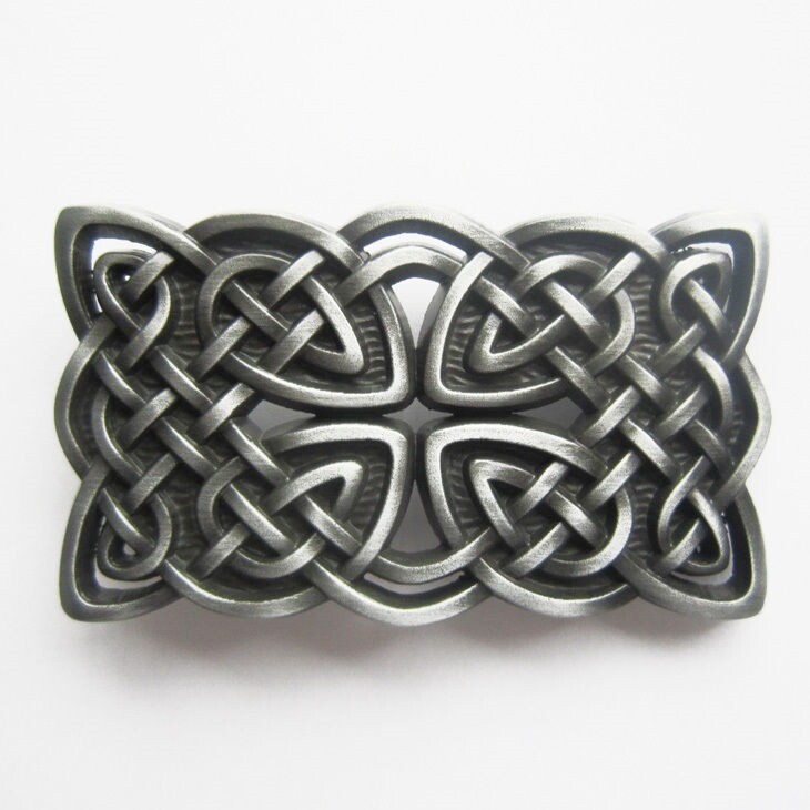 Original Celtic Cross Knot Cowboy Western Metal Belt Buckle