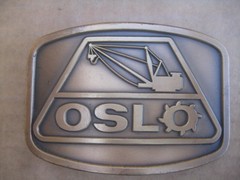 Vintage OSL Crane Brass Belt Buckle – Indiana Metal Craft