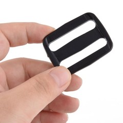 Plastic Adjustable Backpack Bag Belt Glide Buckle 38mm Strap Width 20 Pcs