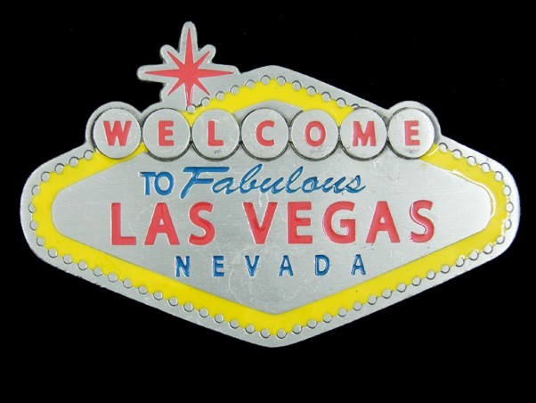 SK01133 2003 **WELCOME TO FABULOUS LAS VEGAS NEVADA** COMMEMORATIVE BELT BUCKLE